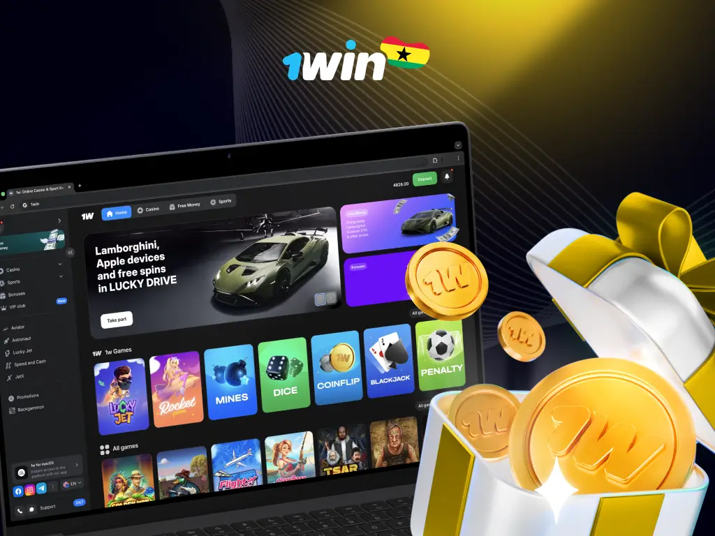 1win Ghana - Bonus up to 7,150 GHS | Betting & Casino